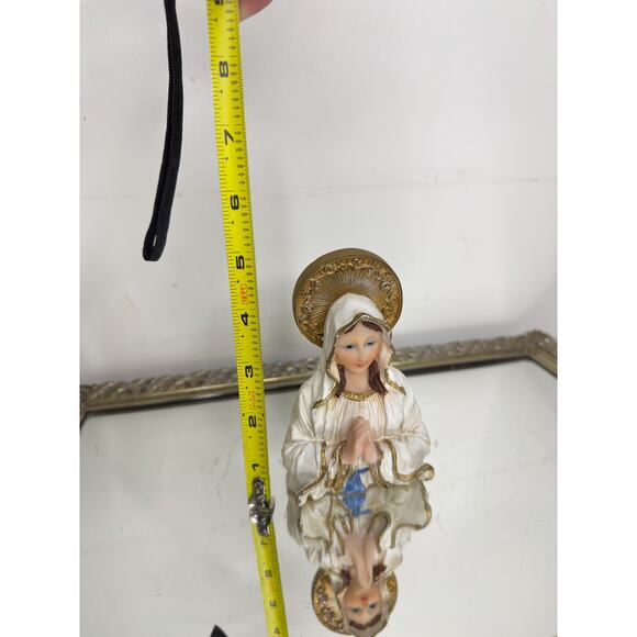 Vintage Our Lady Of Lourdes Statue , Madonna Figurine - Picture 3 of 10